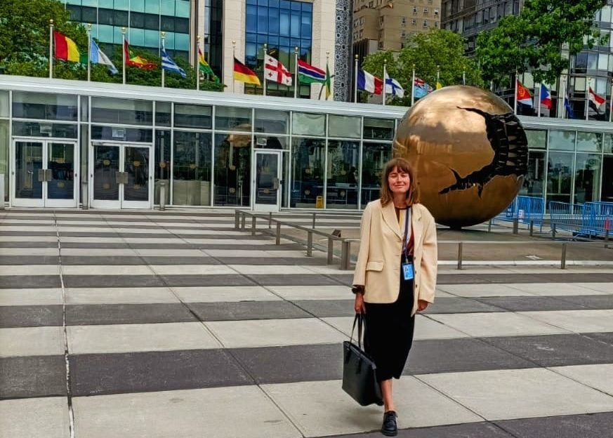 Elia Chevrier at the United Nations